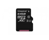 KINGSTON microSD  64GB Canvas Select 80/10MB/s (SDCS/64GBSP) - 425800 - zdjęcie 1
